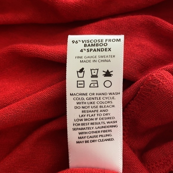 YALA Bamboo Sweater Robe Red S/M New! - Picture 8 of 10